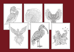 🦅 🐦 45 mandali do druku – idealne na DZIEŃ PTAKÓW 🦉– kolorowanka – mandala – jesień – biblioteka – świetlica – gazetka