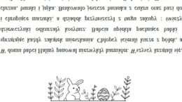 Wielkanocne dyktando lustrzane