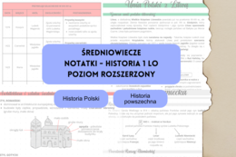 ŚREDNIOWIECZE (cała epoka) - notatki historia 1 LO poziom rozszerzony