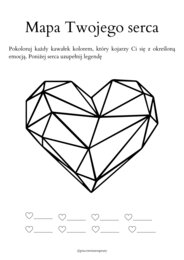 Mapa Twojego serca - karta pracy