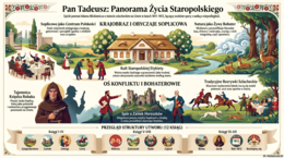 Mega pakiet do lektury "Pan Tadeusz", escape room, prezentacje, fiszki
