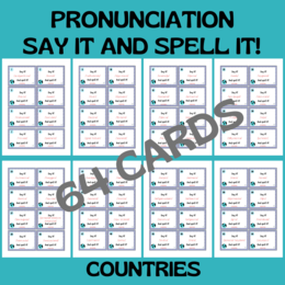 COUNTRIES PRONUNCIATION CARDS