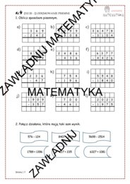 Dział III: Działania pisemne