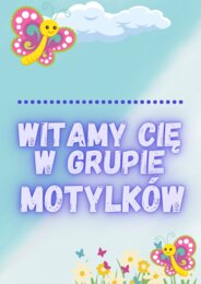 Dyplomy i medale : Witamy w grupie motylków