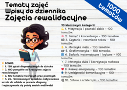 REWALIDACJA Gotowe Wpisy do dziennika Rewalidacja pomysły i inspiracje Tematy Zajęcia Rewalidacyjne