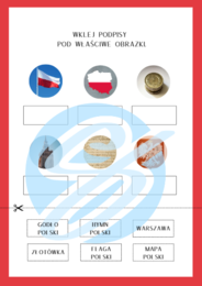 POLSKA KARTY PRACY DLA MŁODSZYCH UCZNIÓW KONSTYTUCJA 3 MAJA ŚWIĘTO FLAGI MAJ
