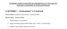Kreatywne zadania do "Świtezianki"