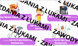 Uzupełnij luki - ZAWODY - QR-kody - język niemiecki