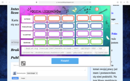 Interaktywna karta dotycząca podziału liczebników
