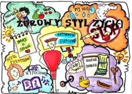 Klasa 4 Przyroda Zdrowy styl życia. 2 karty pracy (kolorowa i czarno biała).