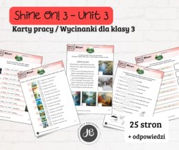 Materiały do Shine On! 3 Unit 3 – Nature – karty pracy – wklejki/wycinanki