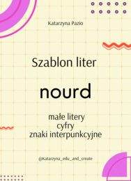 Szablon liter – nourd – małe