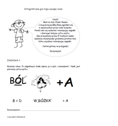 Ortograficzna gra typu escape room