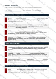 Notatka okienkowa „Droga do wolności 1989–2004” + klucz odpowiedzi