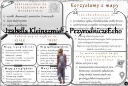 Geograficzna sketchnotka – notatka - wklejka wykonana w power point do tematu „Korzystamy z mapy”. Oblicza geografii I, poziom podstawowy, dla liceum ogólnokształcącego i technikum. Geografia I