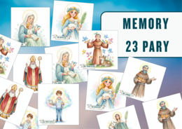 Memory „Święci” – edukacyjna gra pamięciowa dla dzieci i młodzieży, grywalizacja, niepowtarzalne grafiki