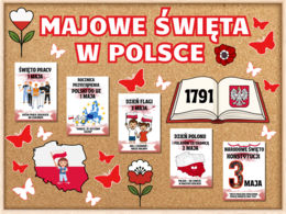 MAJOWE ŚWIĘTA W POLSCE - zestaw materiałów na gazetkę szkolną