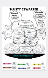 Tłusty czwartek - dodawanie i odejmowanie w zakresie 100