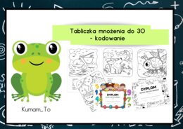 Tabliczka mnożenia do 30- kolorowanka