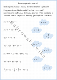 Rozwiązywanie równań