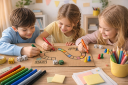 Planszówki DIY z kartonu i markerów