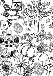 Kolorowanka XXL - jesień