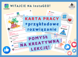 Witajcie na InstaGEO - social media dla figur geometrycznych! Geometria - pomysł na lekcję.