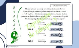 Pomysł na lekcję - stacje zadaniowe Tabliczka mnożenia.