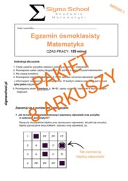 Nazwa: Pakiet 8 Autorskich Arkuszy Egzaminacyjnych – Egzamin Ósmoklasisty Matematyka