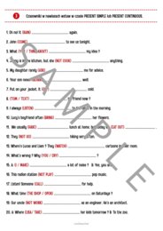 Present Simple vs Present Continuous