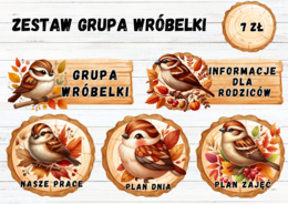 ZESTAW GRUPOWY GRUPA WRÓBELKI