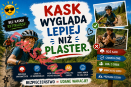 🌞 Bezpieczne Wakacje — nowoczesne plakaty edukacyjne na gazetkę szkolną 🌊🚴⛰️📱