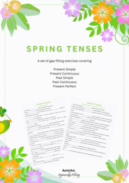 Spring Tenses Gap-Fill