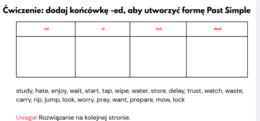 Past Simple- gotowa lekcja
