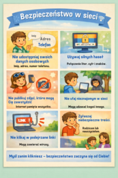 Gazetka szkolna - bezpieczne wakacje dla klas 1-5