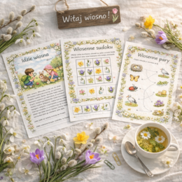 Marzec budzi świat. Karty pracy o zjawiskach wiosennych