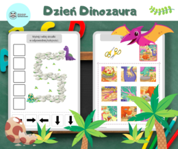 Dzień Dinozaura. Dinozaury. Zestaw zadań. Dyplom