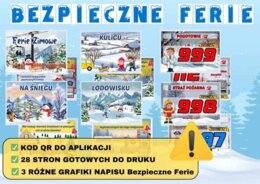 Gazetka szkolna - BEZPIECZNE FERIE ZIMOWE