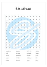 Wykreślanka do lektury „Balladyna” – angażująca zabawa edukacyjna dla uczniów szkoły podstawowej