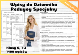 Wpisy do Dziennika Pedagog Specjalny