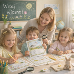 Marzec budzi świat. Karty pracy o zjawiskach wiosennych