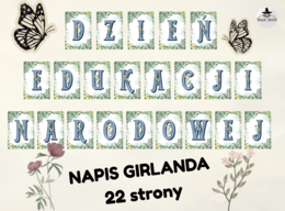 GIRLANDA/NAPIS "Dzień Edukacji Narodowej" 22 strony