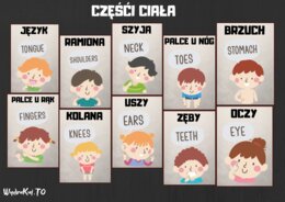 "To jestem ja" - pakiet zawierający plansze z zakresu zmysłów, emocji i części ciała