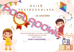 Dyplom na Dzień Przedszkolaka #dzień przedszkolaka #pasowanie na przedszkolaka