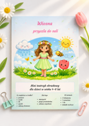 Wiosna przyszła do sali – mini teatrzyk obrazkowy