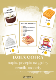DZIEŃ GOFRA - napis, przepis na gofry, cennik, monety