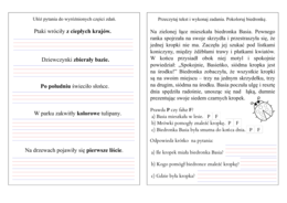 Wiosenne karty pracy (klasa 2) - edukacja polonistyczna