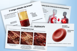 BUDOWA I FUNKCJE KRWI - prezentacja, lekcja - klasa 7, quiz, biologia, Puls Życia