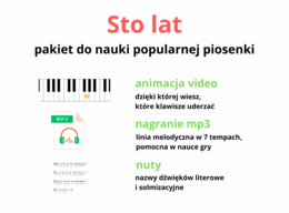 Sto lat-pakiet materiałów do nauki (video, mp3, nuty)