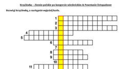 Krzyżówki powtórzeniowe - Ziemie polskie w XIX w.